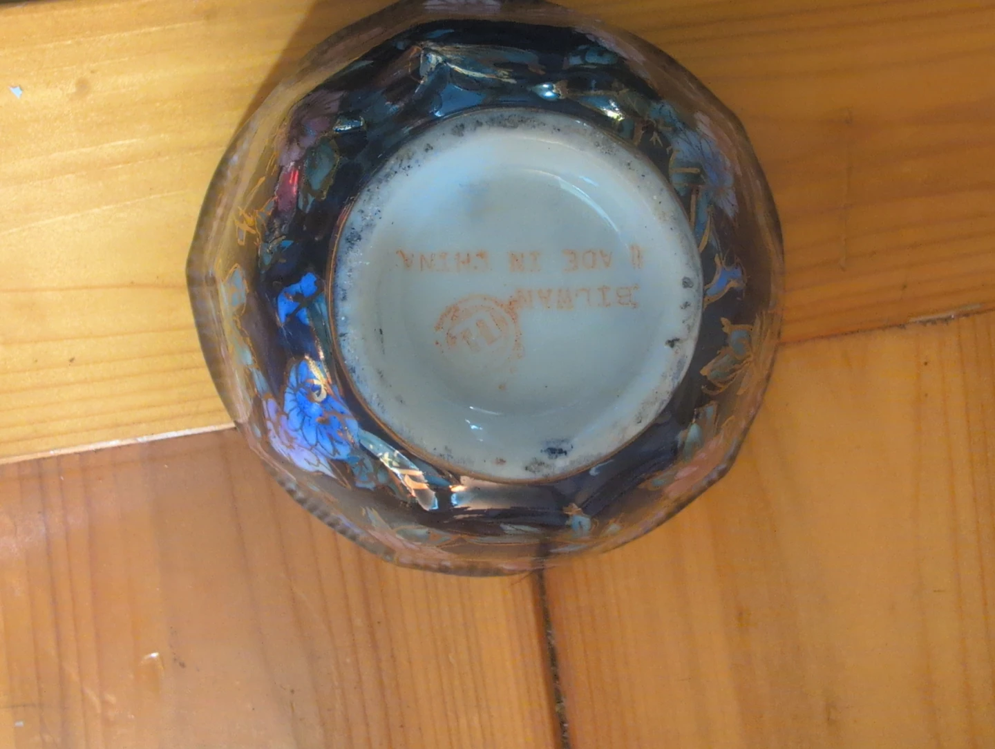 Decorative Blue Floral Bowl - photo 2