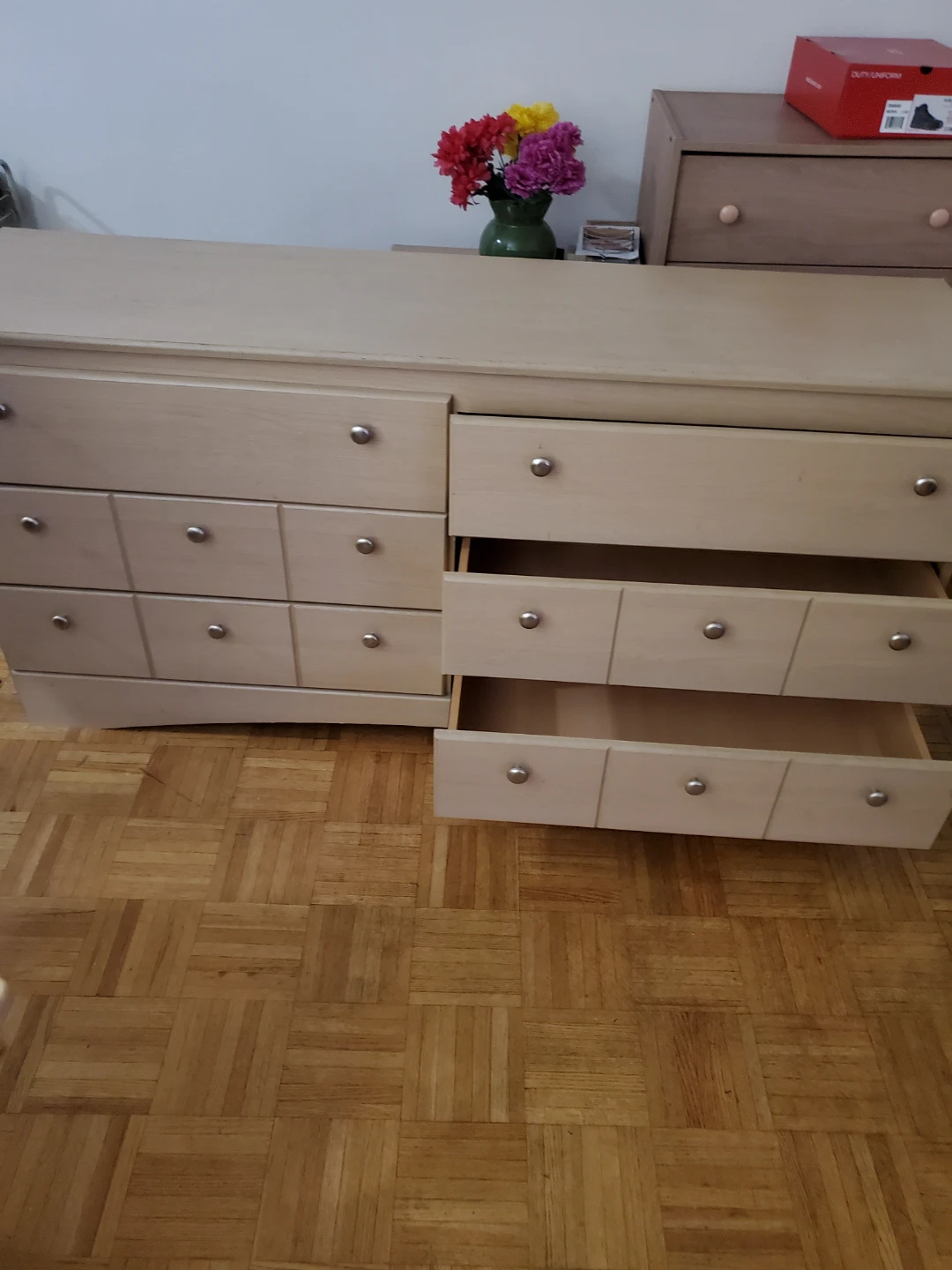Light Wood Dresser with 6 Drawers (BRICK) - photo 3
