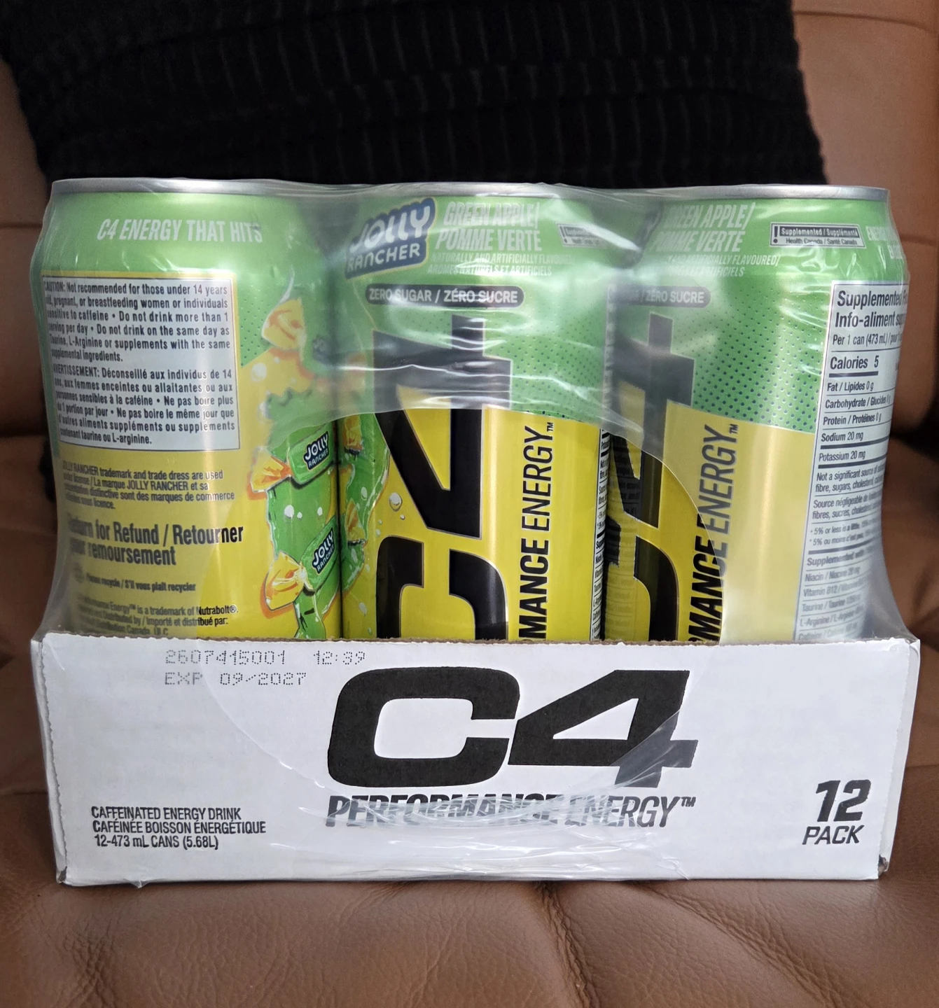 C4 Energy Drink 12 Pack Green Apple