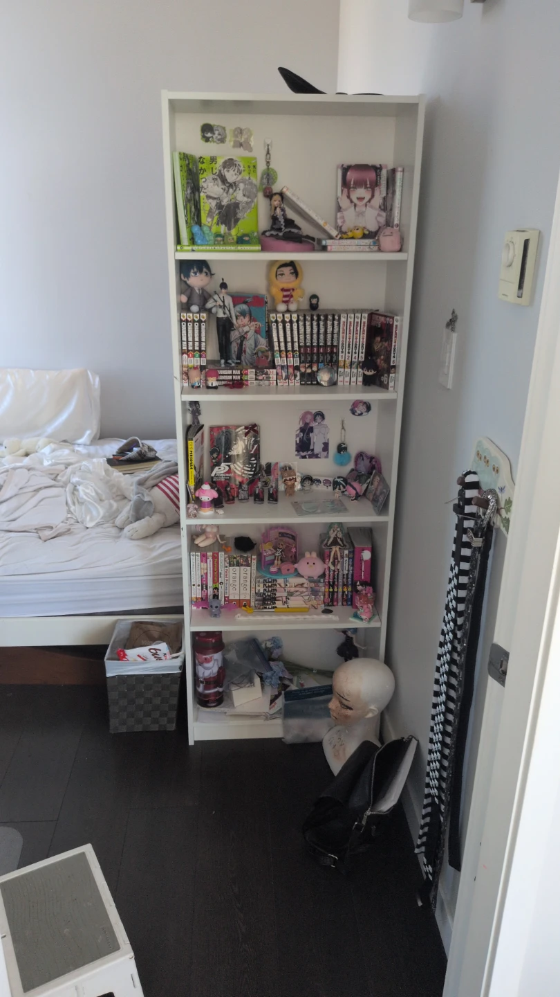 Ikea White 5-Shelf Bookcase