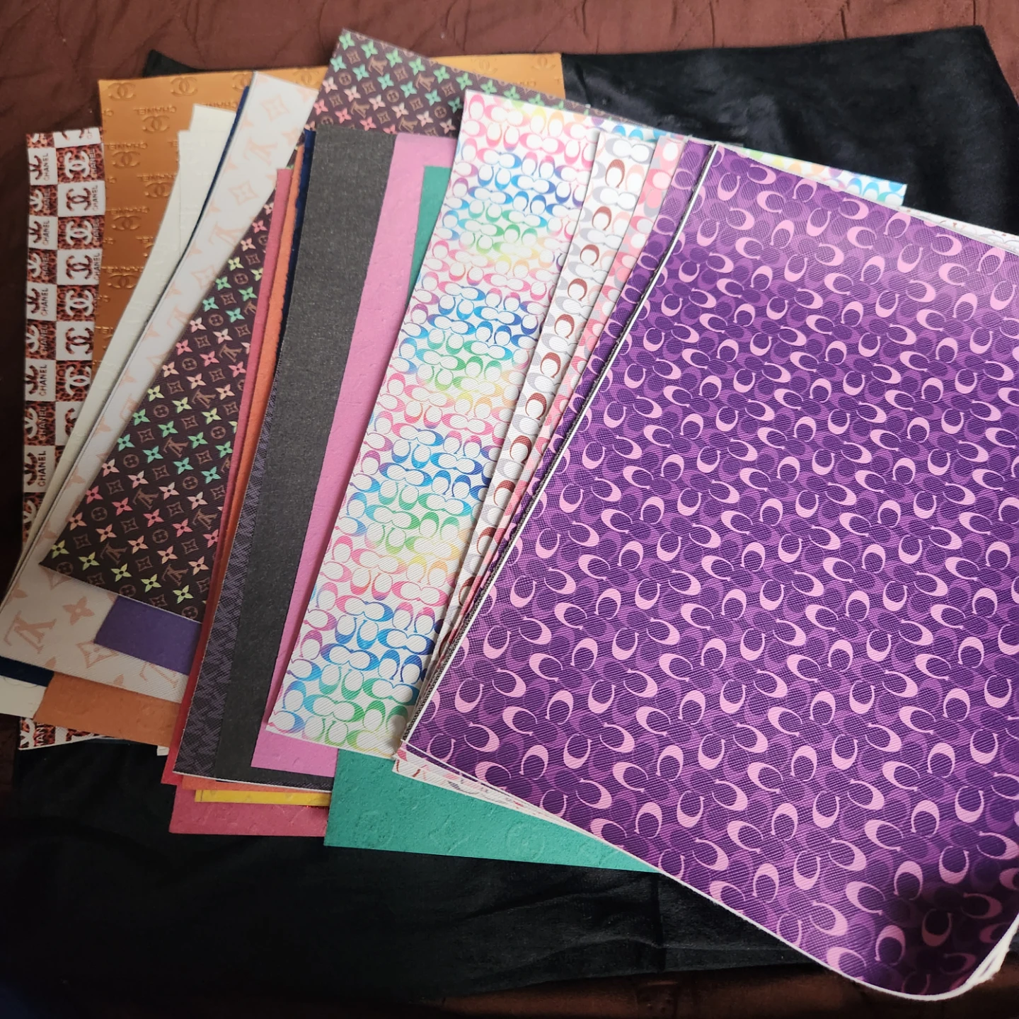 Assorted Designer Faux Leather Sheets