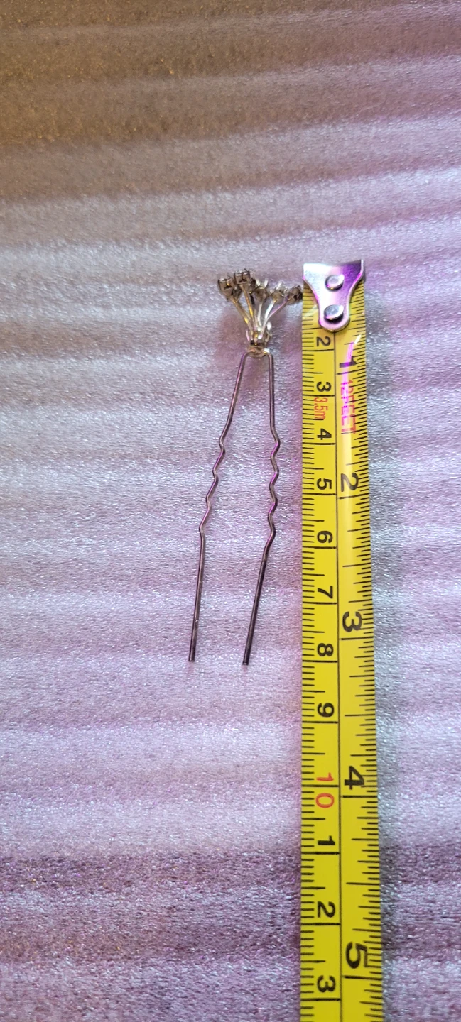 Rhinestone Flower Hair Pin - photo 4