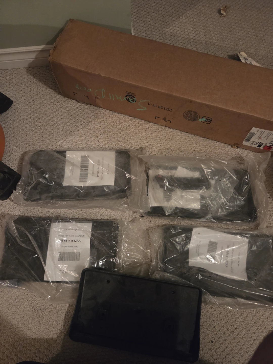 Ram 1500 license bracket