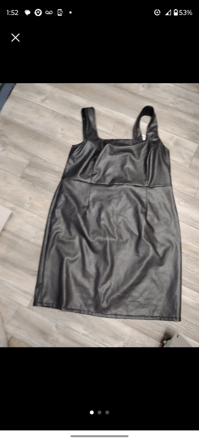 Addition Elle Faux Leather Dress Size 18