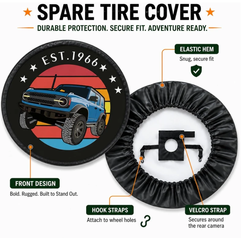 Spare Tire Cover - SUV Off-Road Design - photo 3