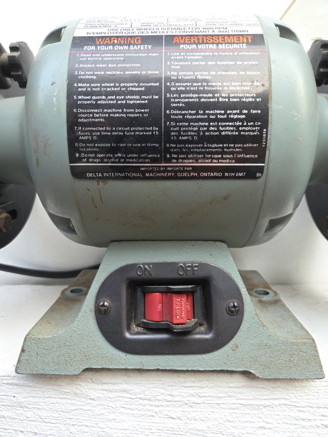 Delta 6" Bench Grinder - photo 5