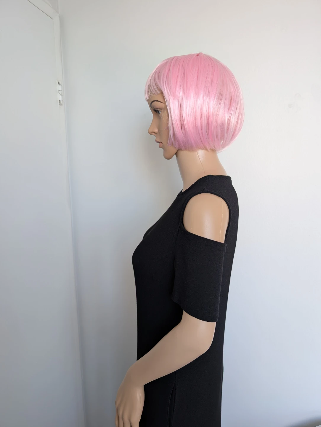 Black cold shoulder midi dress - photo 3