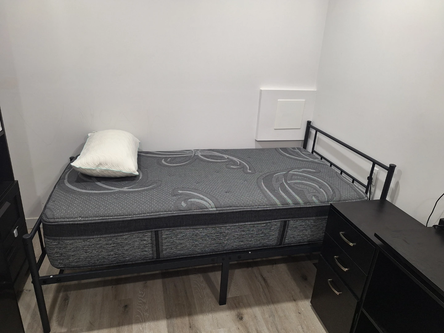 Twin Mattress and Metal Bed Frame