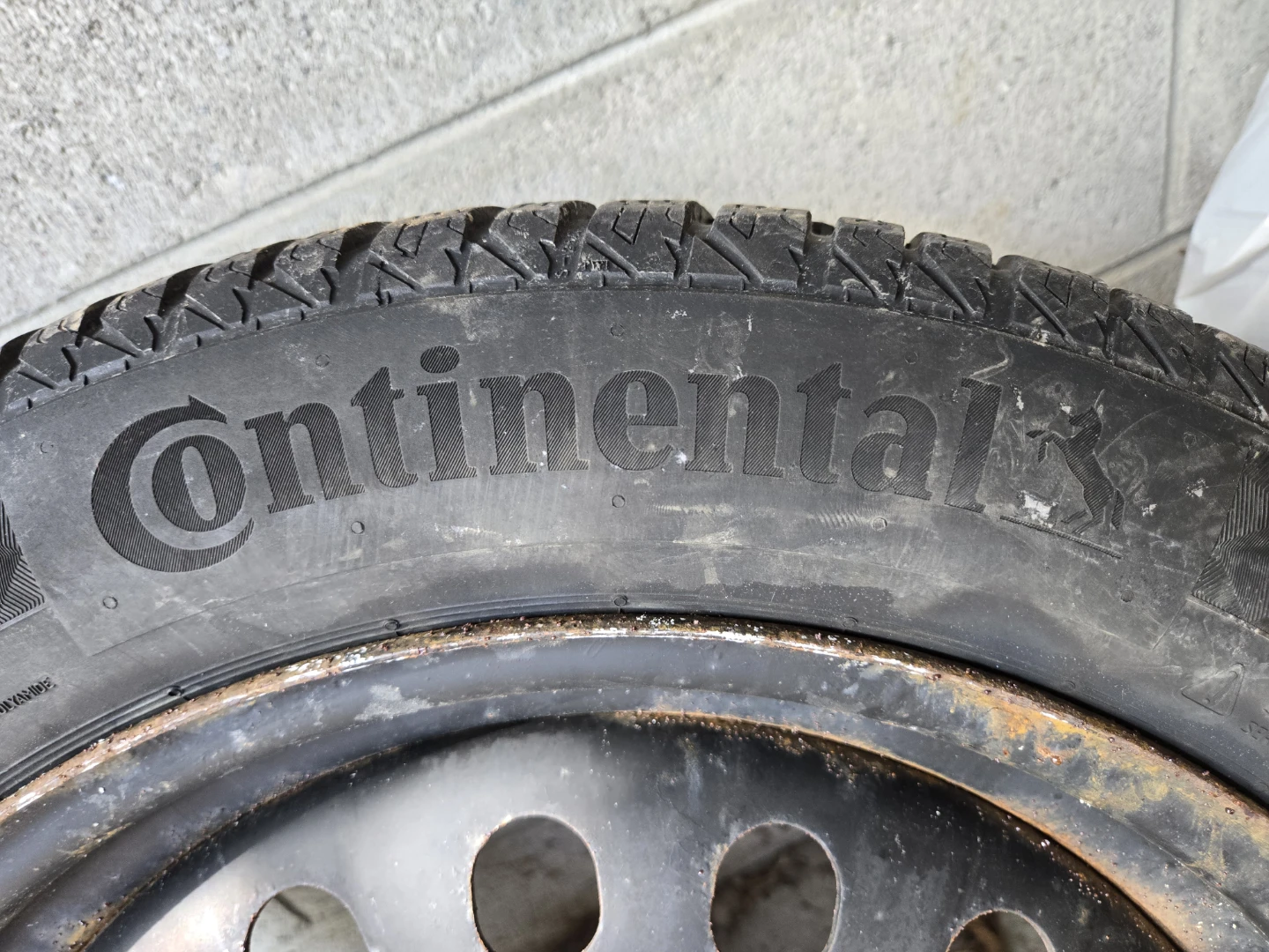 Continental Viking Pro Contact 7 Winter Tires on Steel Rims - photo 2