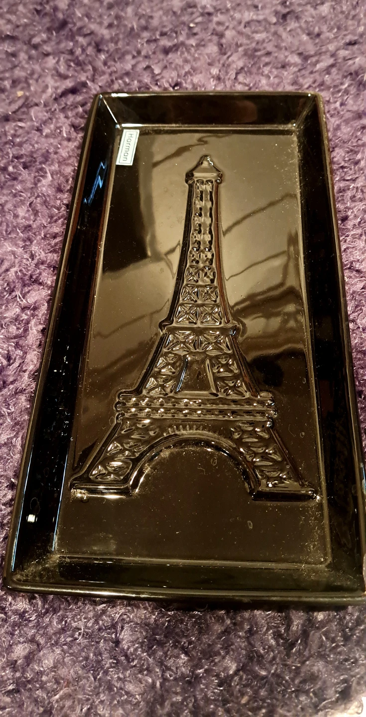 Eiffel Tower Black Embossed Tray - photo 2