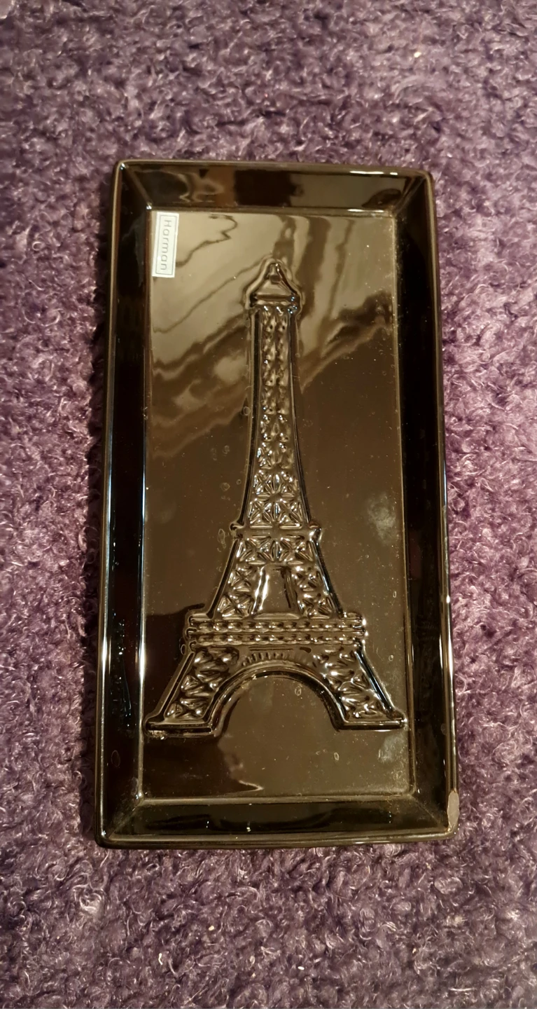 Eiffel Tower Black Embossed Tray - photo 3