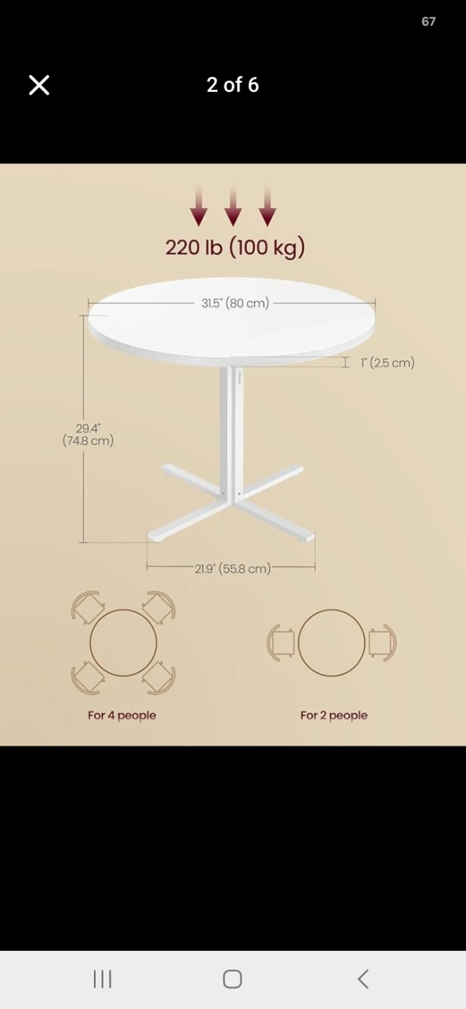 Dinning table .like new - photo 2
