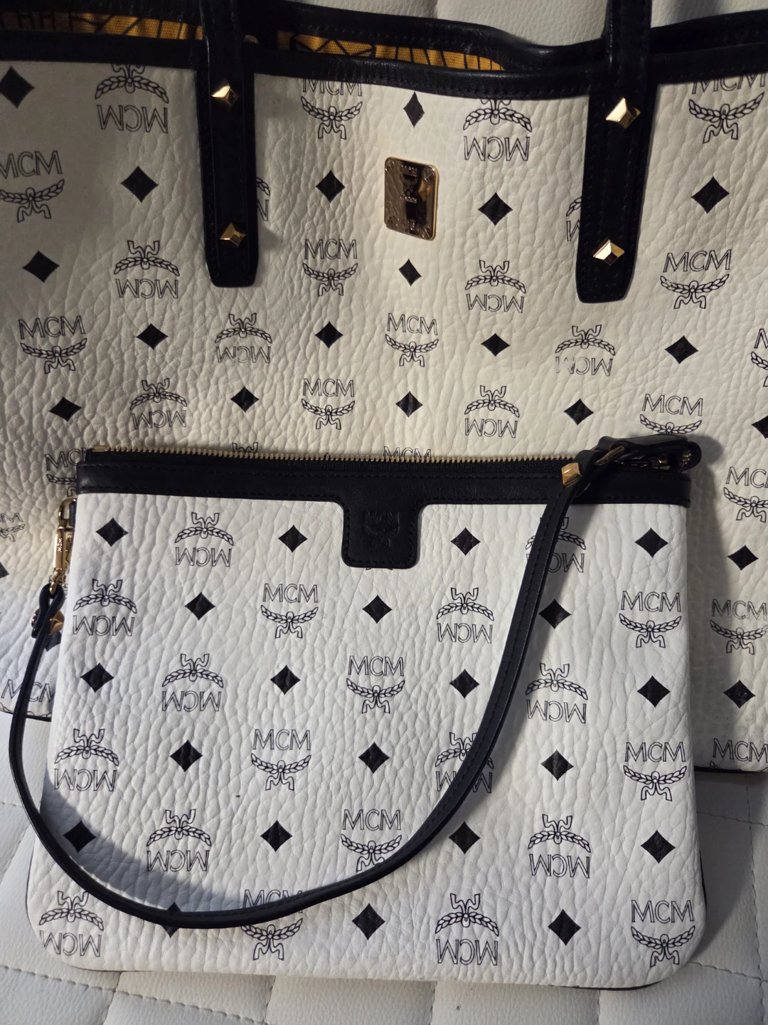 MCM Tote Bag with Pouch