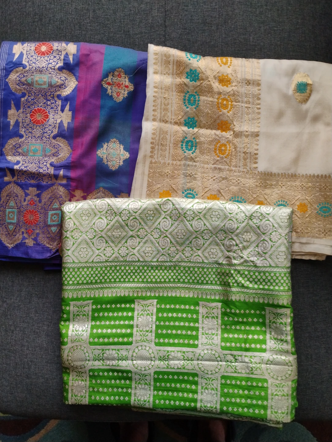 Three Beautiful Silk Sarees $25 eac J7h