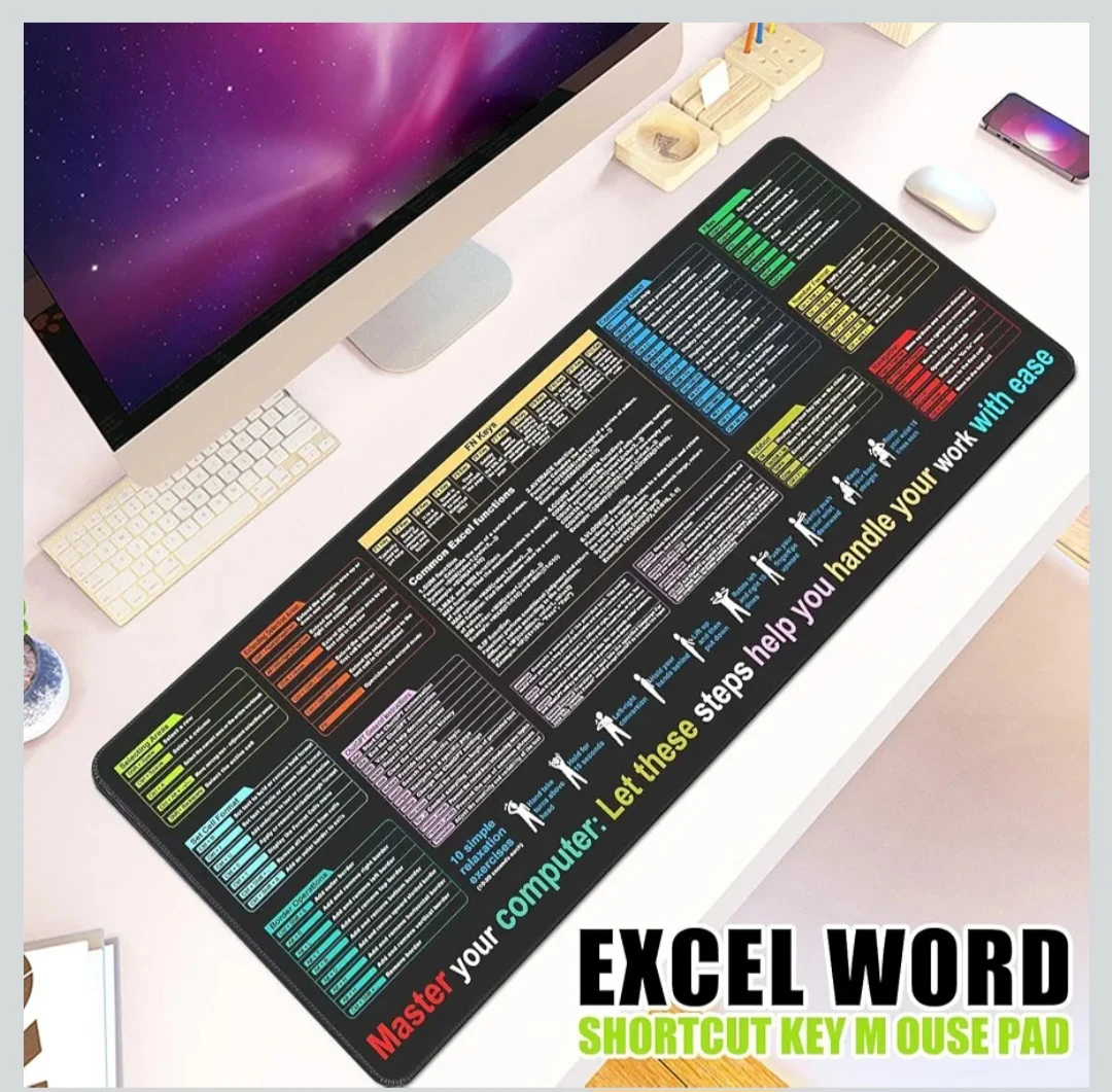 MIRSPT Excel Word Shortcut Key Mouse Pad - photo 2