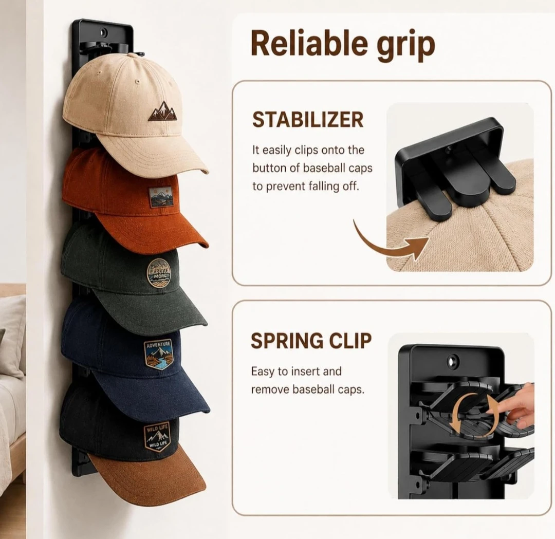 Baseball Hat Organizer Rack - photo 3