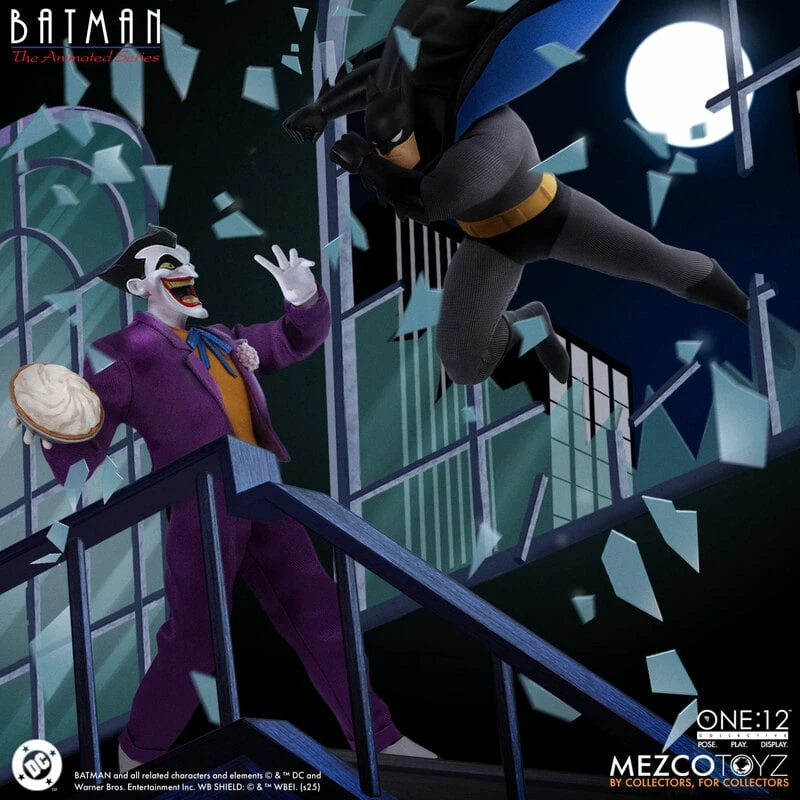 Mezco One:12  – Batman & Joker (TAS) – SEALED Pair! - photo 2