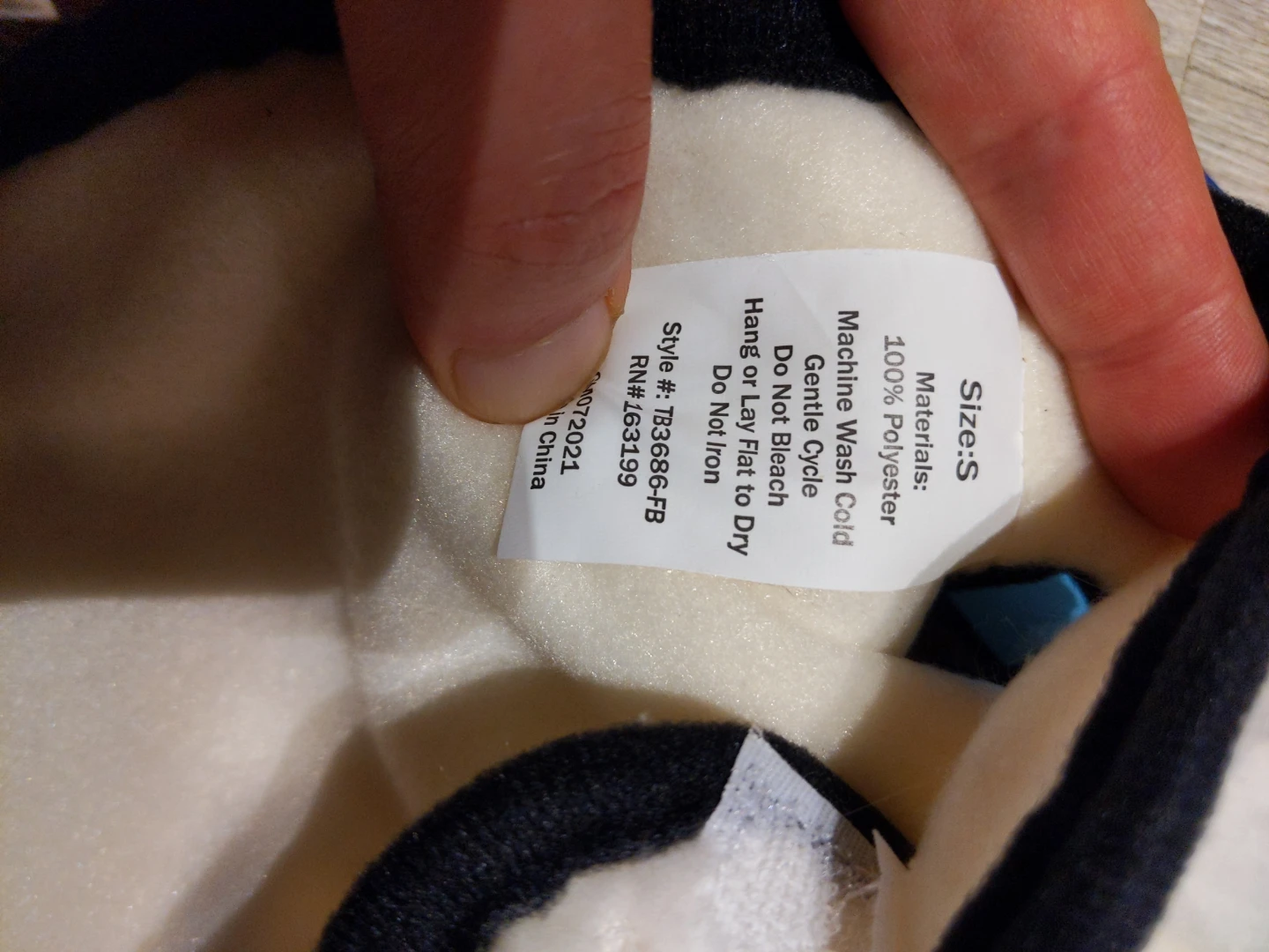 Pet Jacket size small - White Sherpa with BFF Logo - photo 3