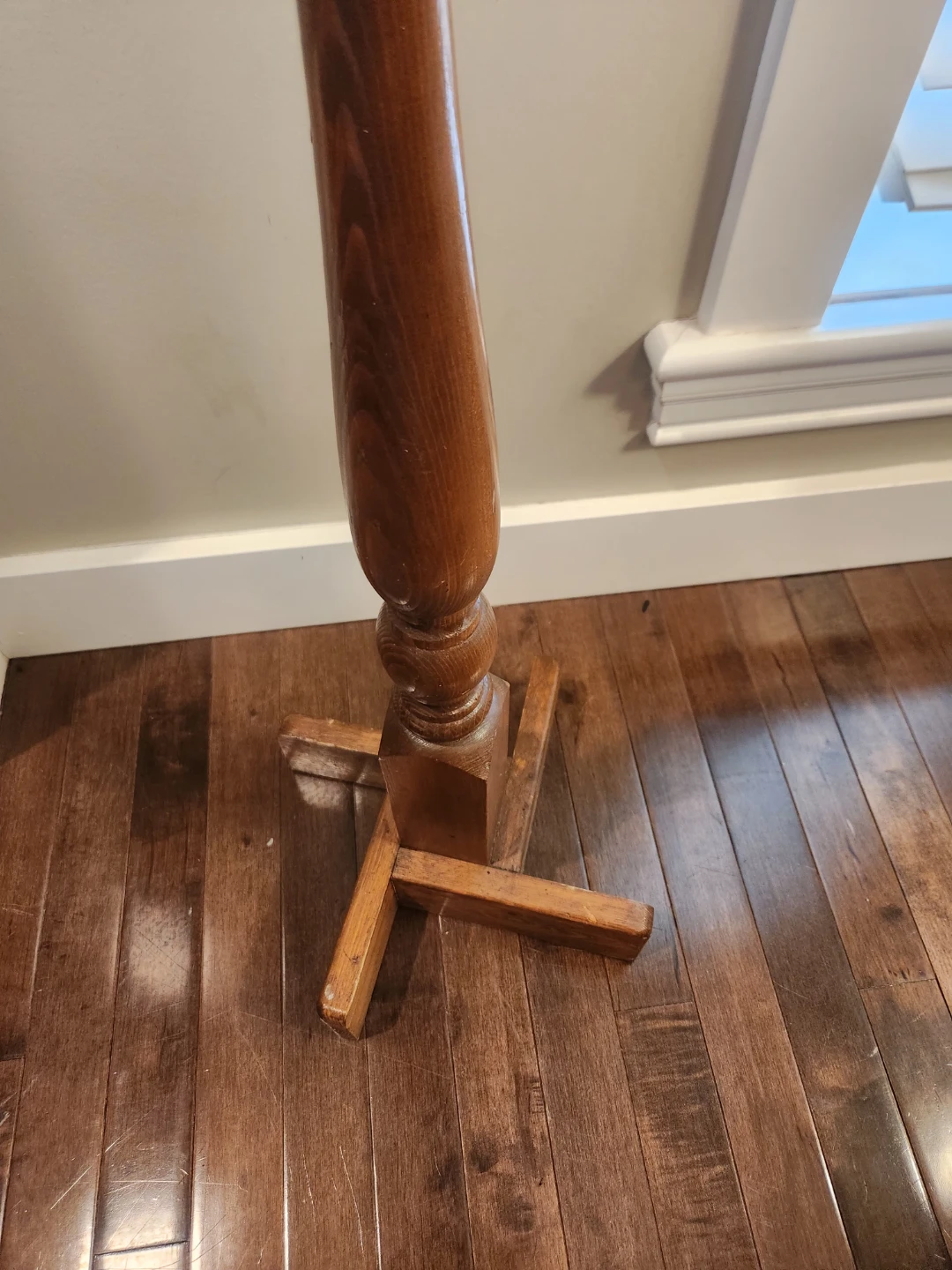 Antique solid wood Pedestal Plant OR sculpture  Stand - photo 2