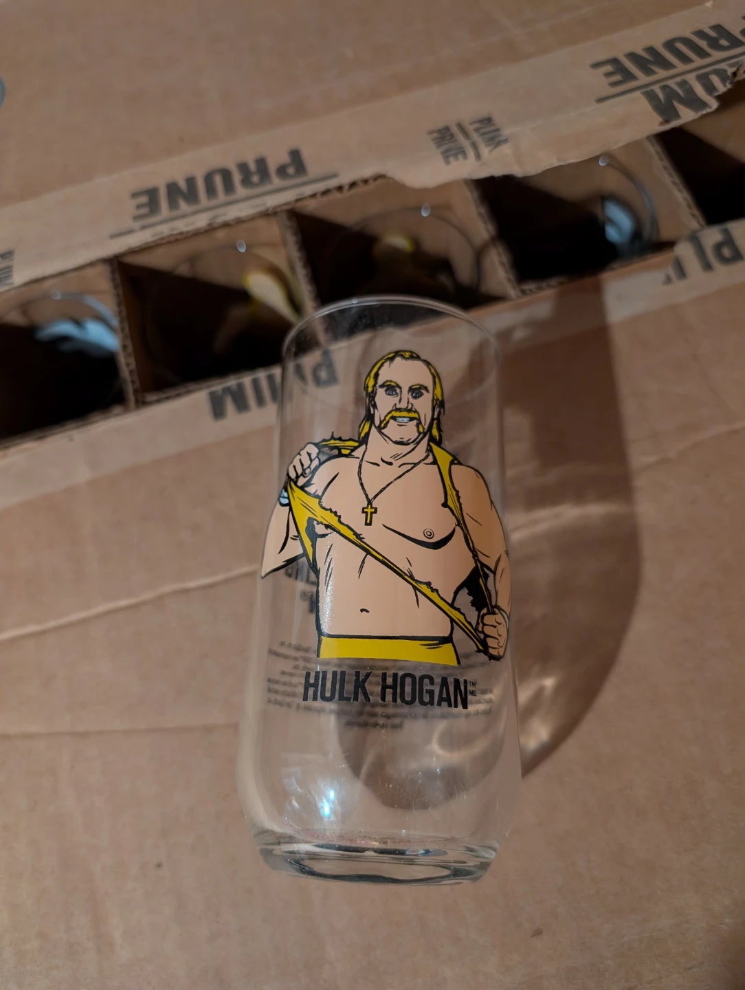 WWF/WWE Hulk Hogan Glass