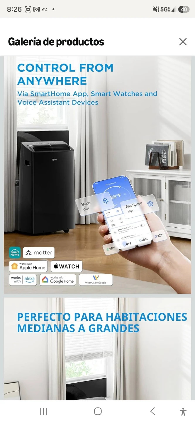MIDEA 13,500 BTU SMART A/C + HEAT | NEW IN BOX | $175 - photo 3