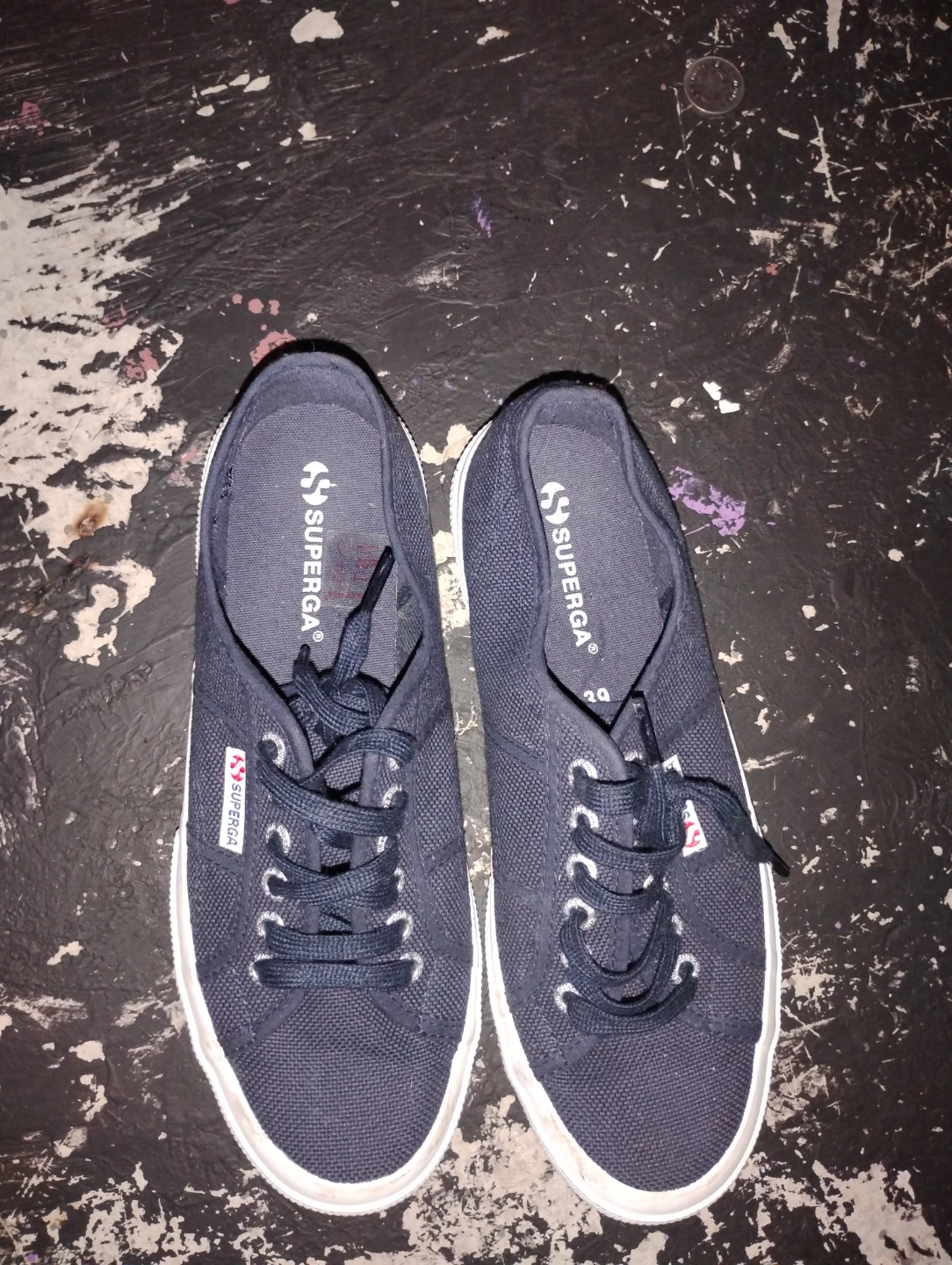 Superga Navy Canvas Sneakers - photo 2