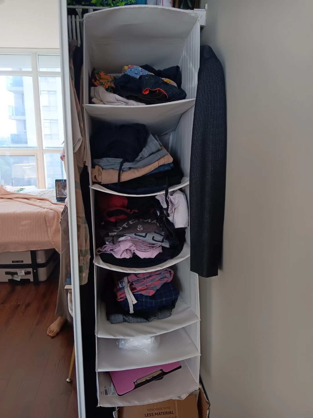 Hanging Closet Organizer with 6 Shelves