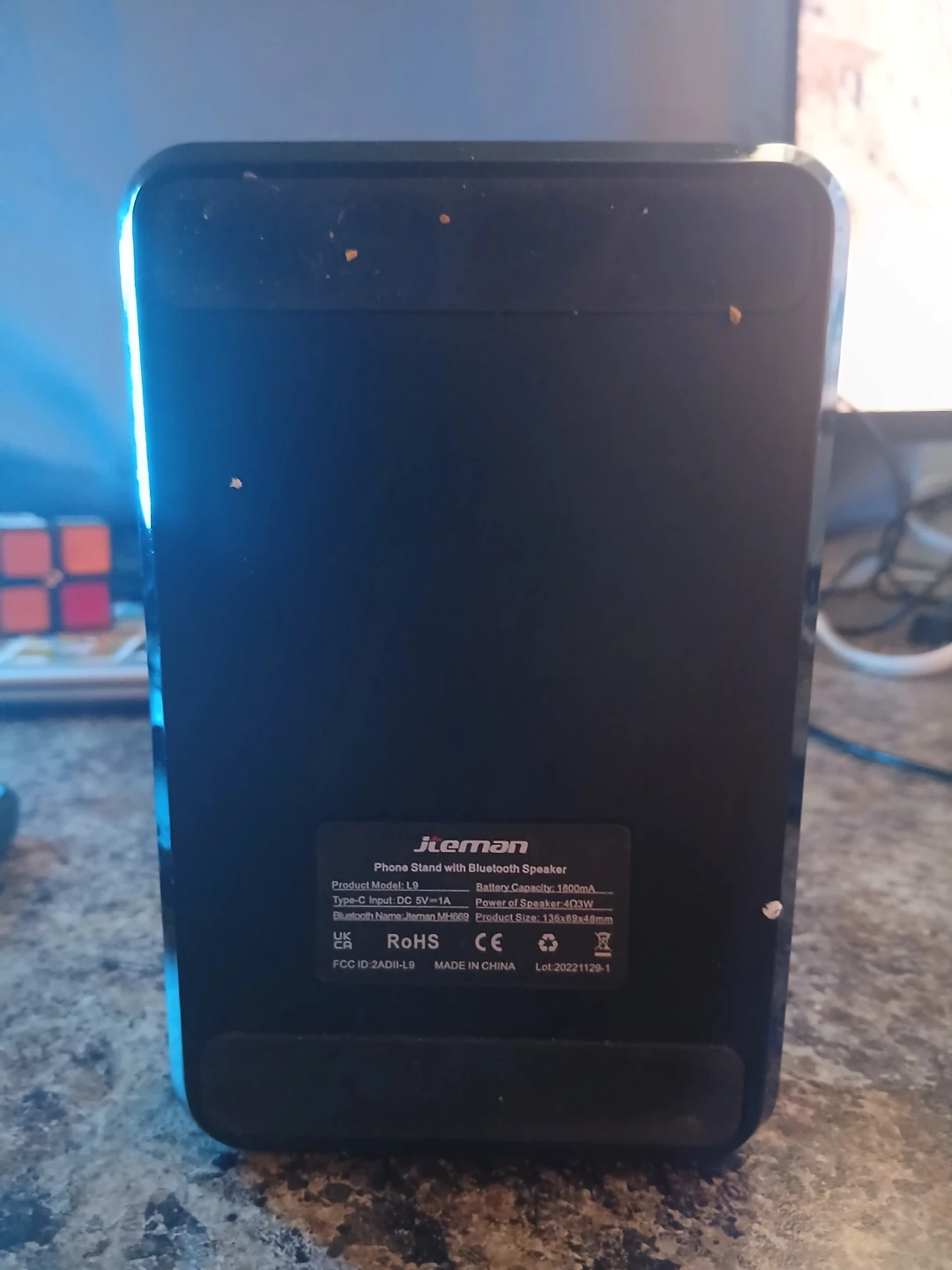 Jteman Phone Stand with Bluetooth Speaker - photo 2