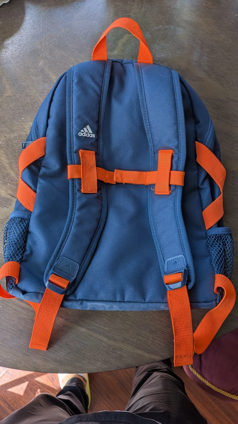 NEW - Adidas Backpack Blue/Orange - photo 3