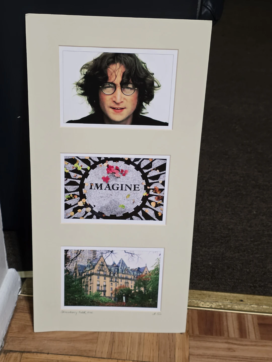 John Lennon "Imagine" and Strawberry Fields Triptych Print