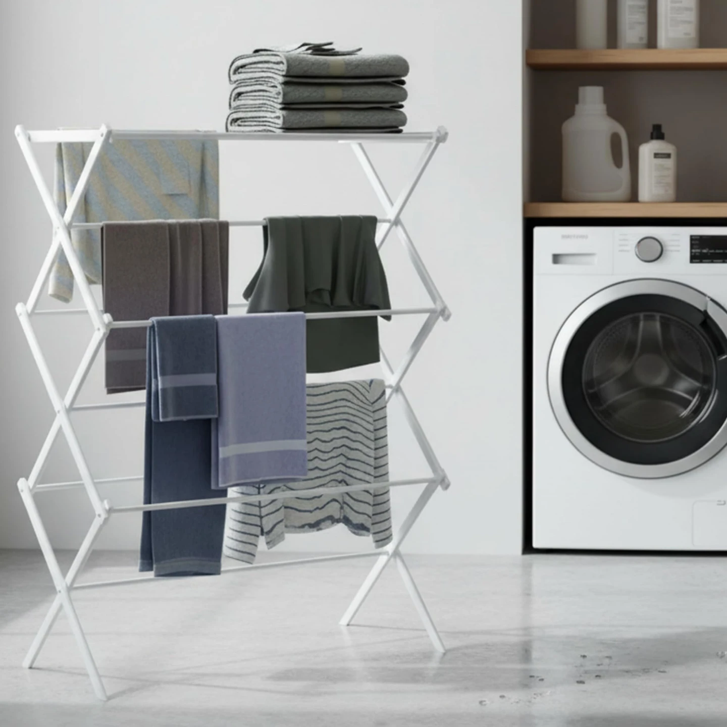 (BRAND NEW) Expandable Laundry Clothes Drying Rack,