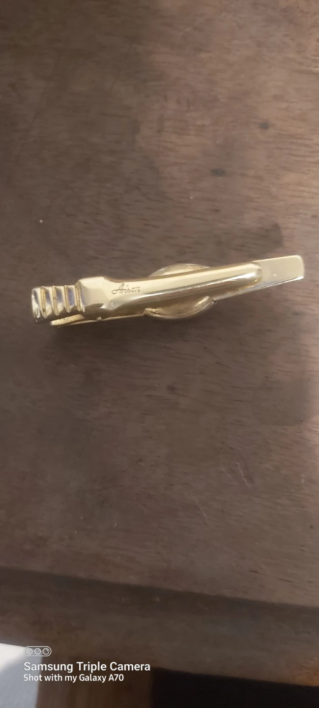 Gold Tie Clip with Masonic Symbol - photo 2
