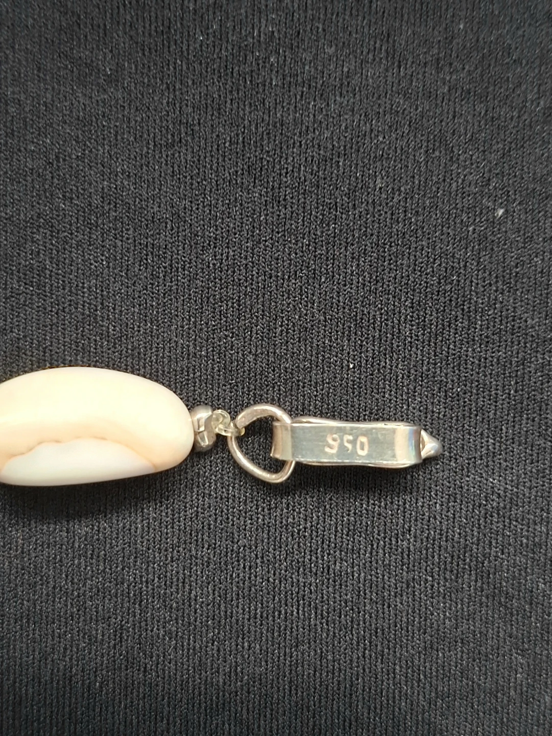 Shell and Sterling Silver 950 Bead Bracelet - photo 2