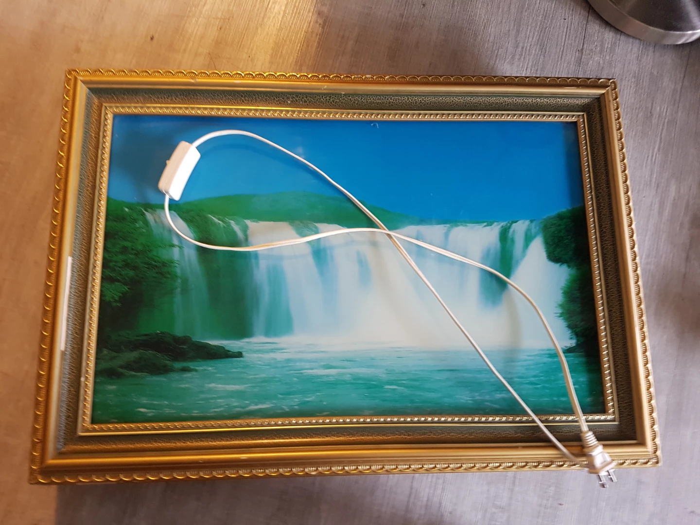 Illuminated Waterfall Picture Frame