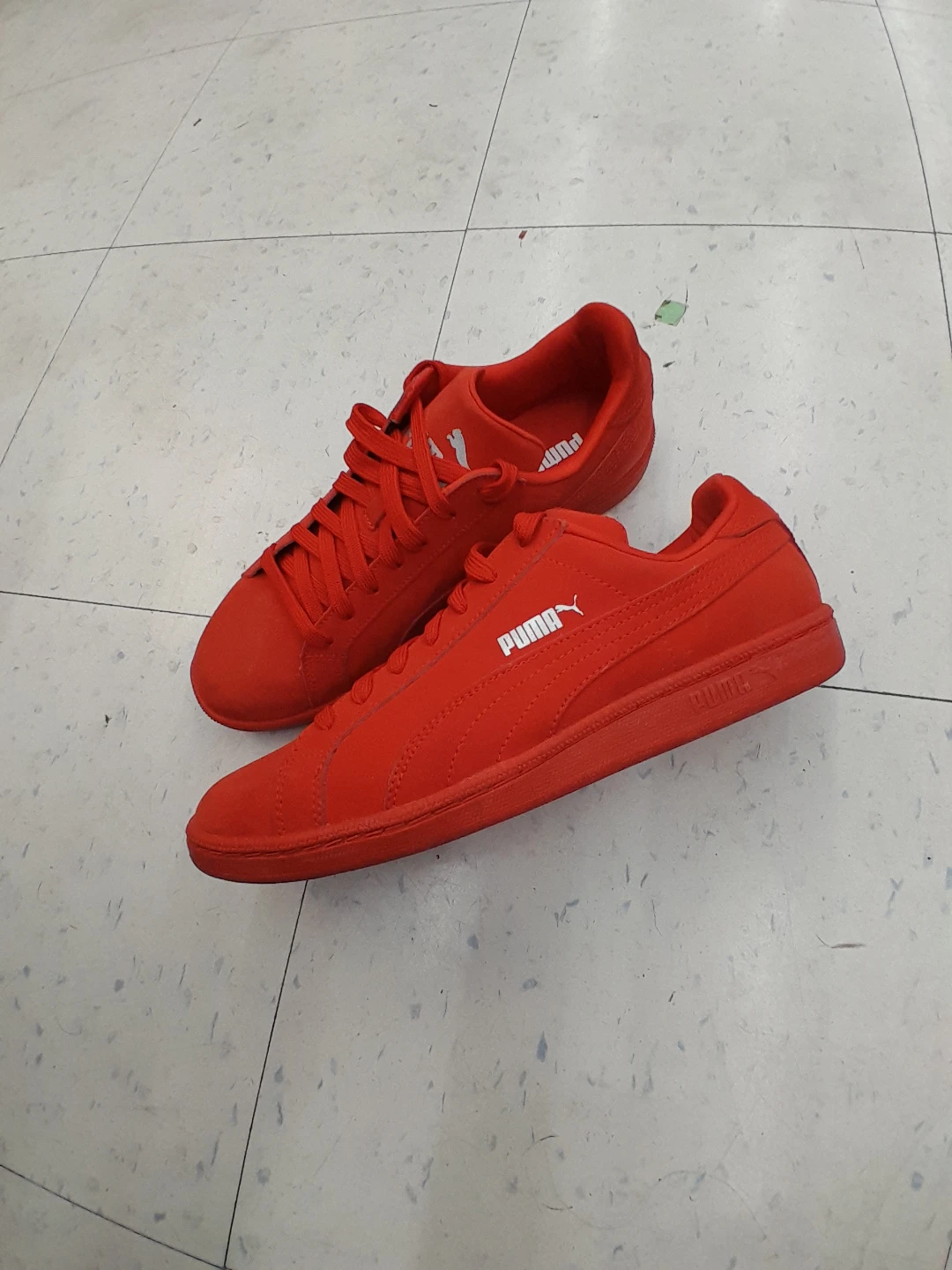Puma Red Suede Sneakers Women's Size 8.5 - photo 5