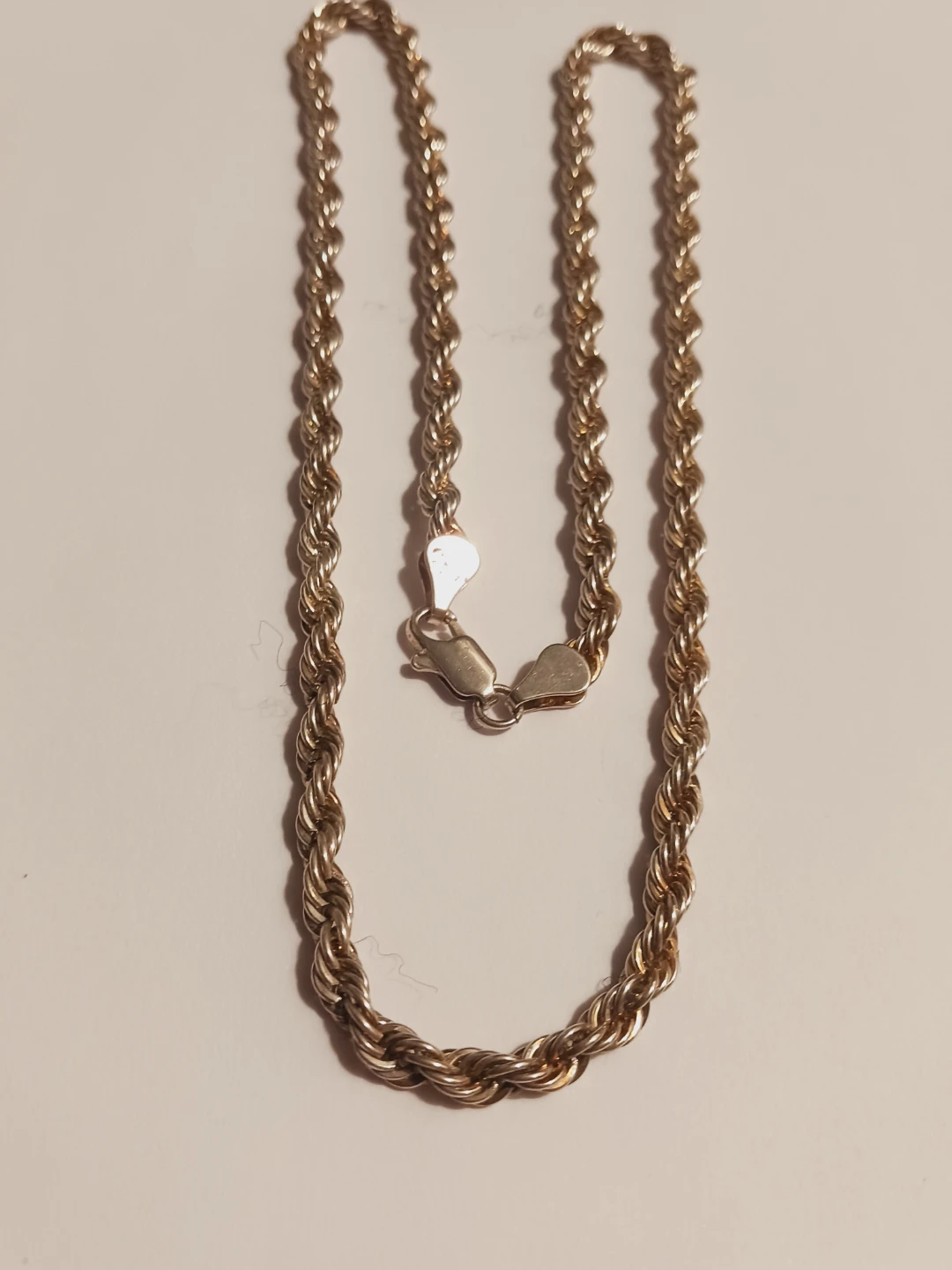 Sterling Silver 925 Rope Chain Necklace - photo 3