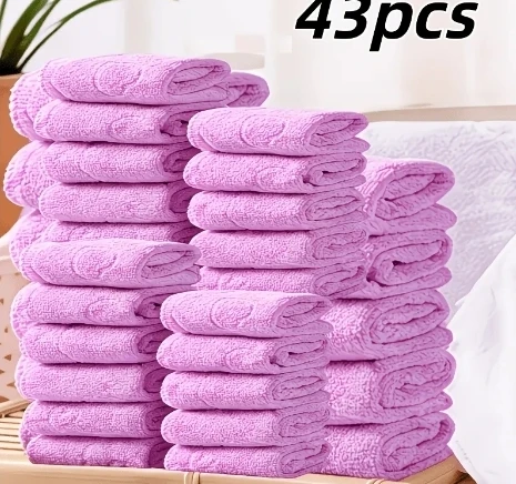 43 Piece Towel Set - Purple