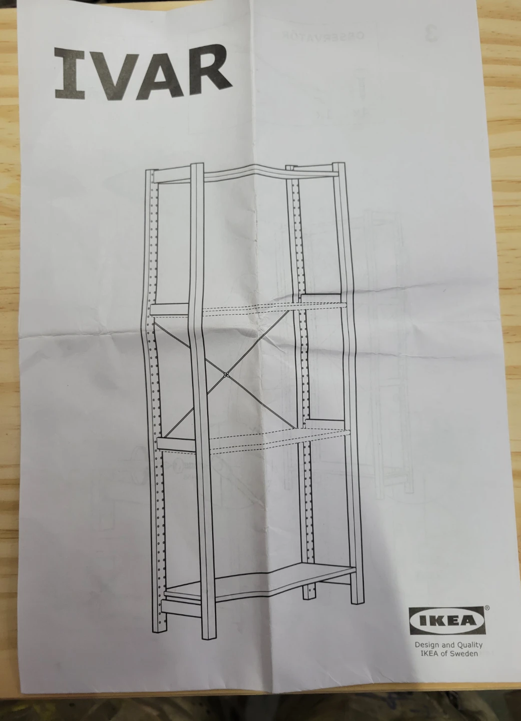 Like new IKEA IVAR Shelving Unit - Pine Wood - photo 3