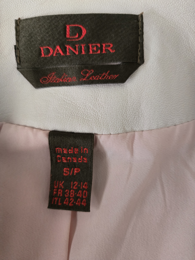 Danier Italian Leather Jacket Pink S/P - photo 4