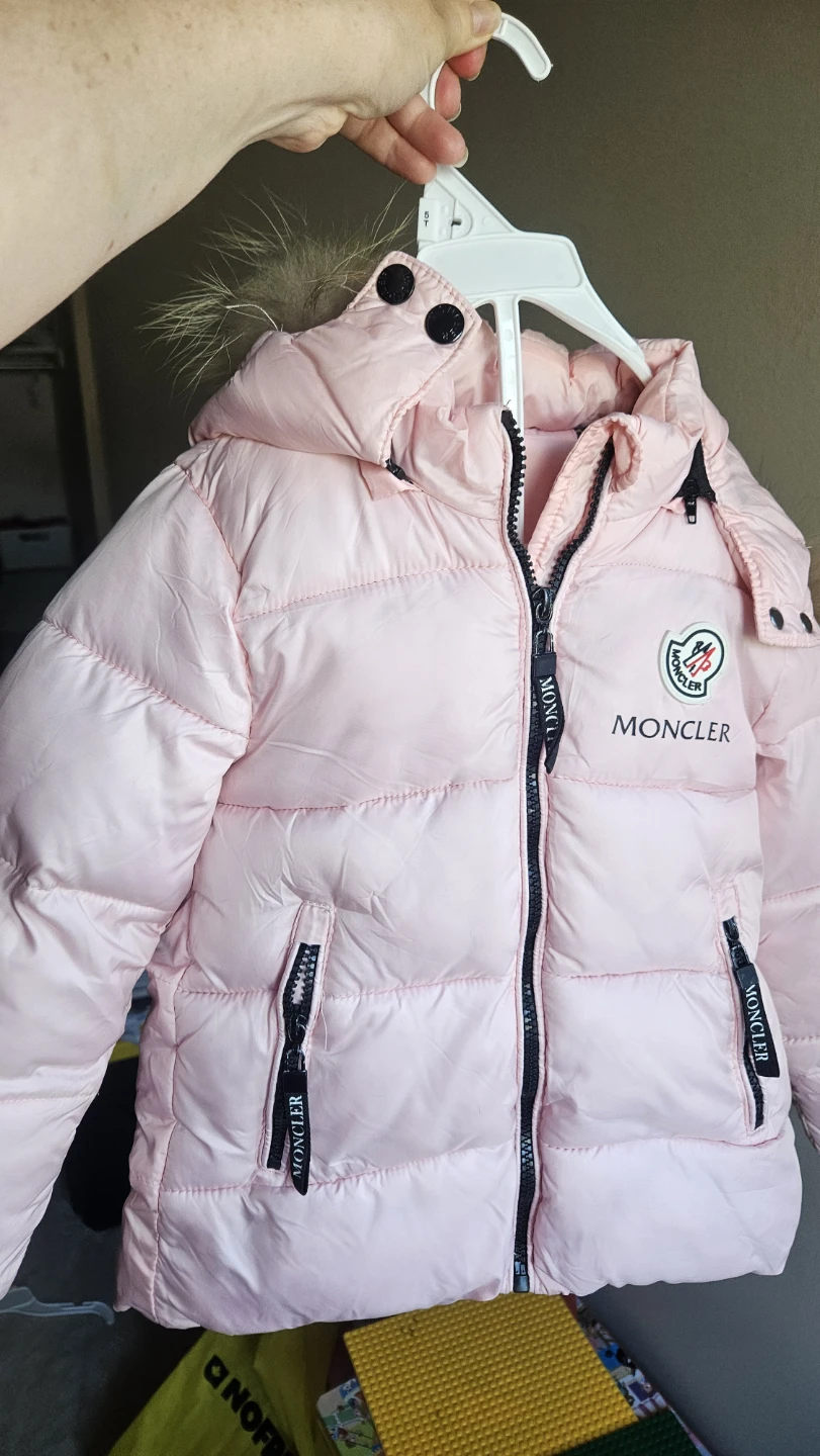 Moncler Pink Puffer Jacket with Fur Hood - photo 5