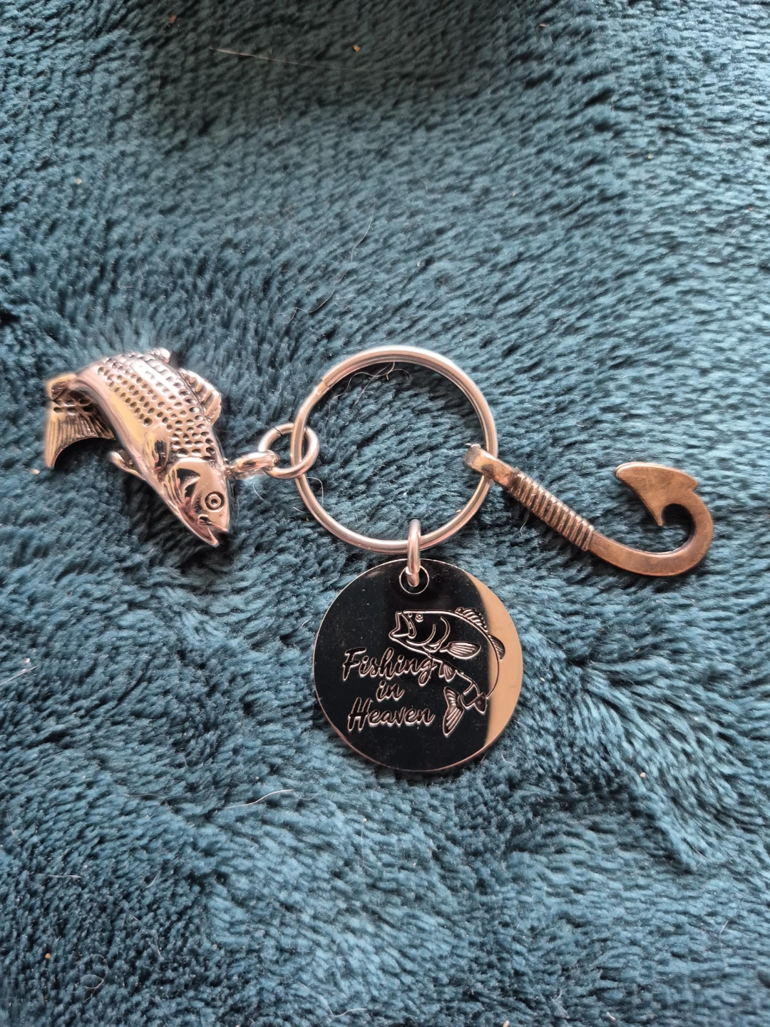 Fishing in Heaven Keychain