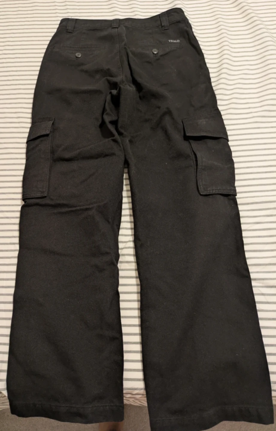 TNA wide leg cargo pants (black, size 6) - photo 3