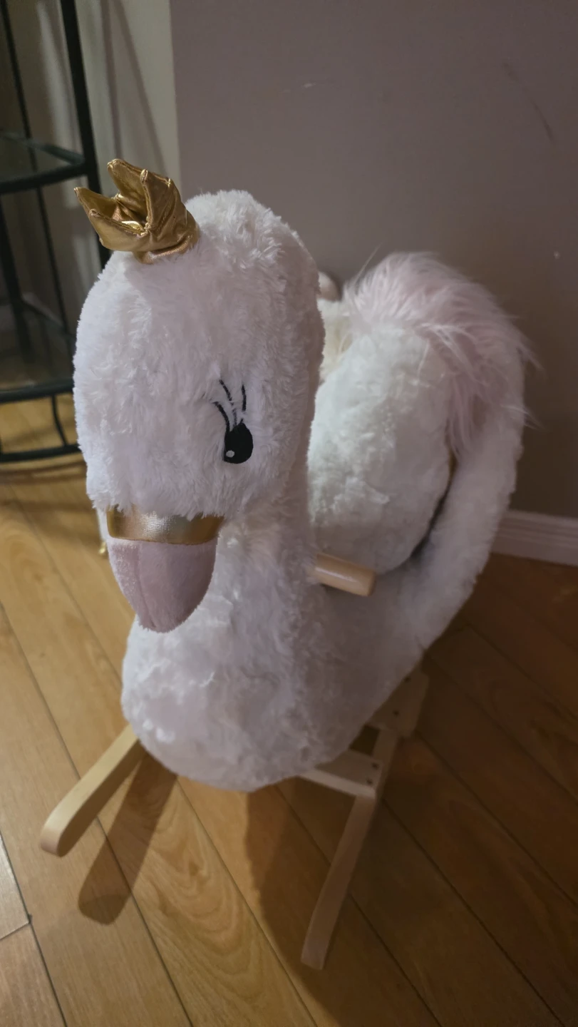 Plush Rocking Swan with Crown - photo 2