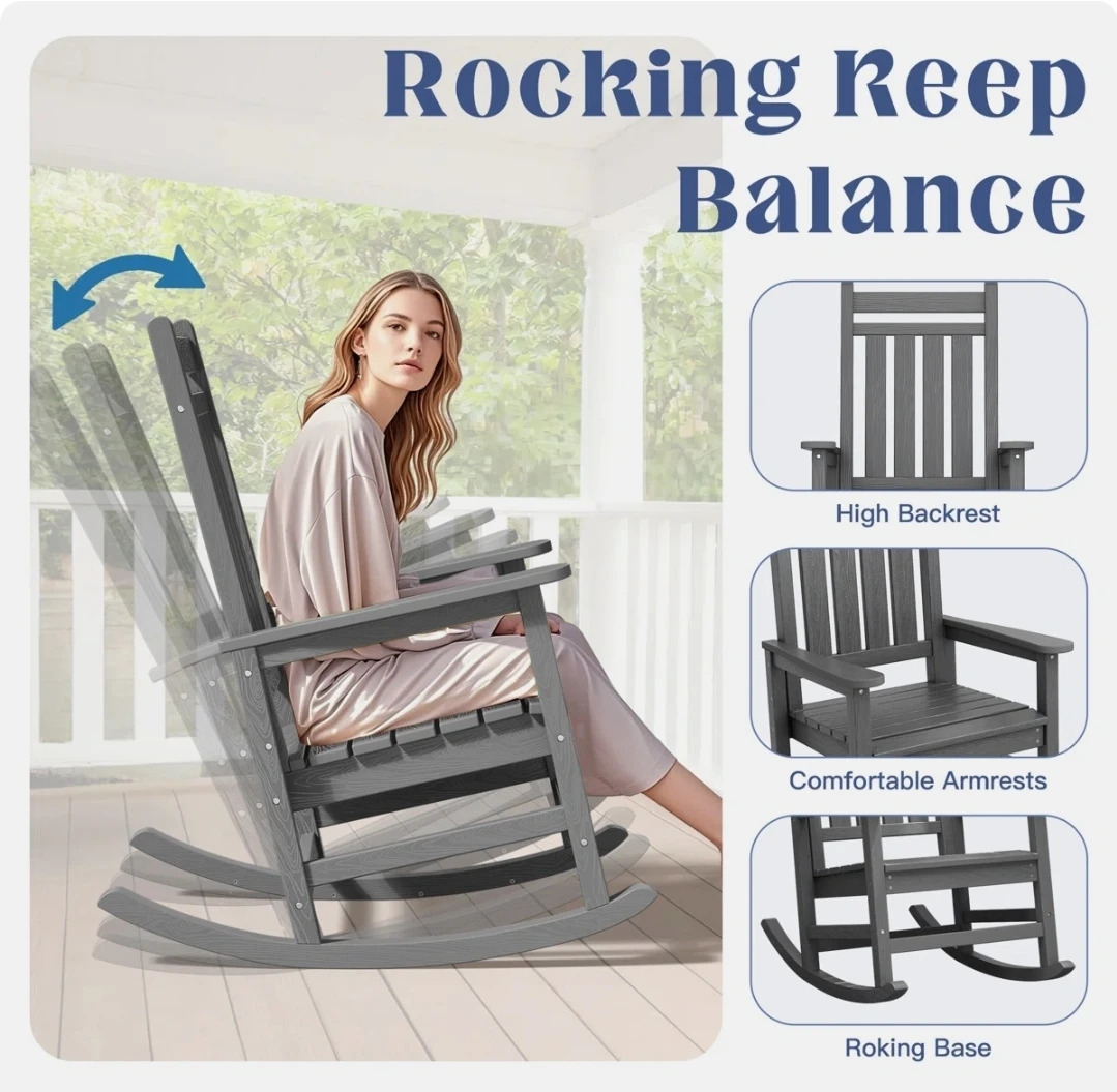 Grey Rocking Chair - photo 5