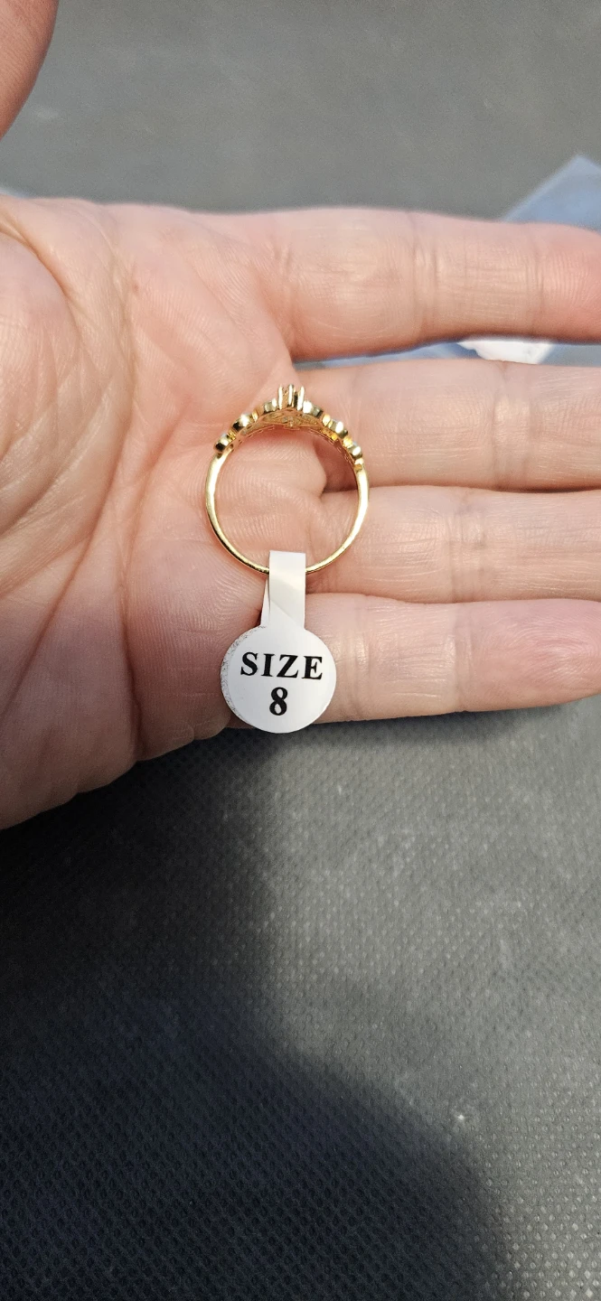 Crown Ring with Rhinestones - Size 8 and Size 7 - photo 3