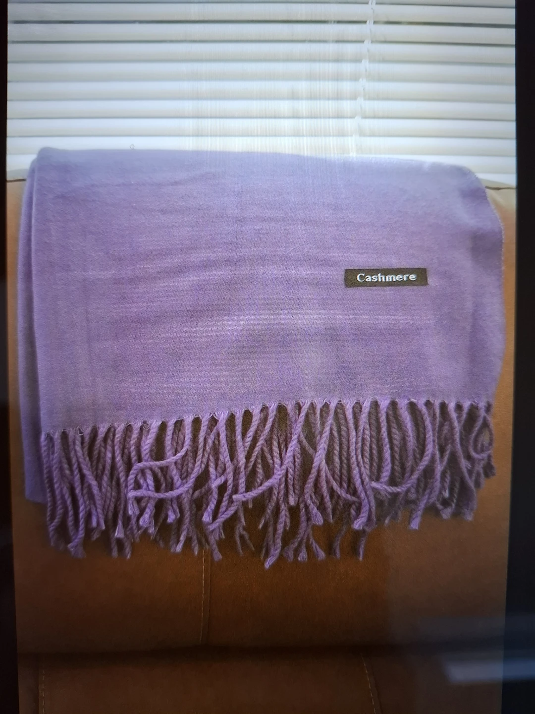 Purple Cashmere Shawl