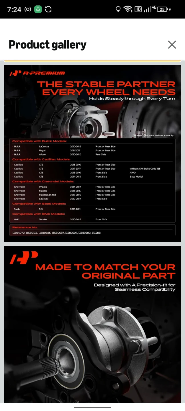 A-Premium Wheel Hub Bearing - photo 2