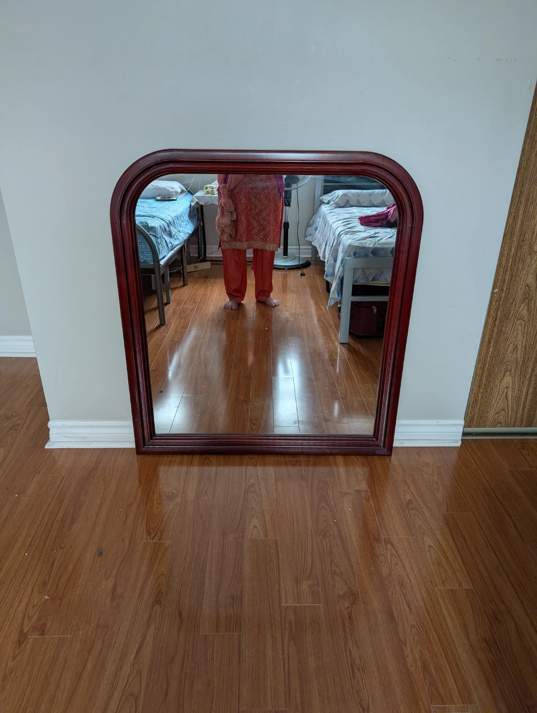Wooden Framed Wall Mirror