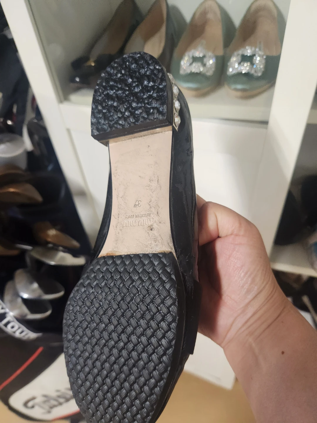 Miu Miu Black Patent Bow Loafers - photo 4
