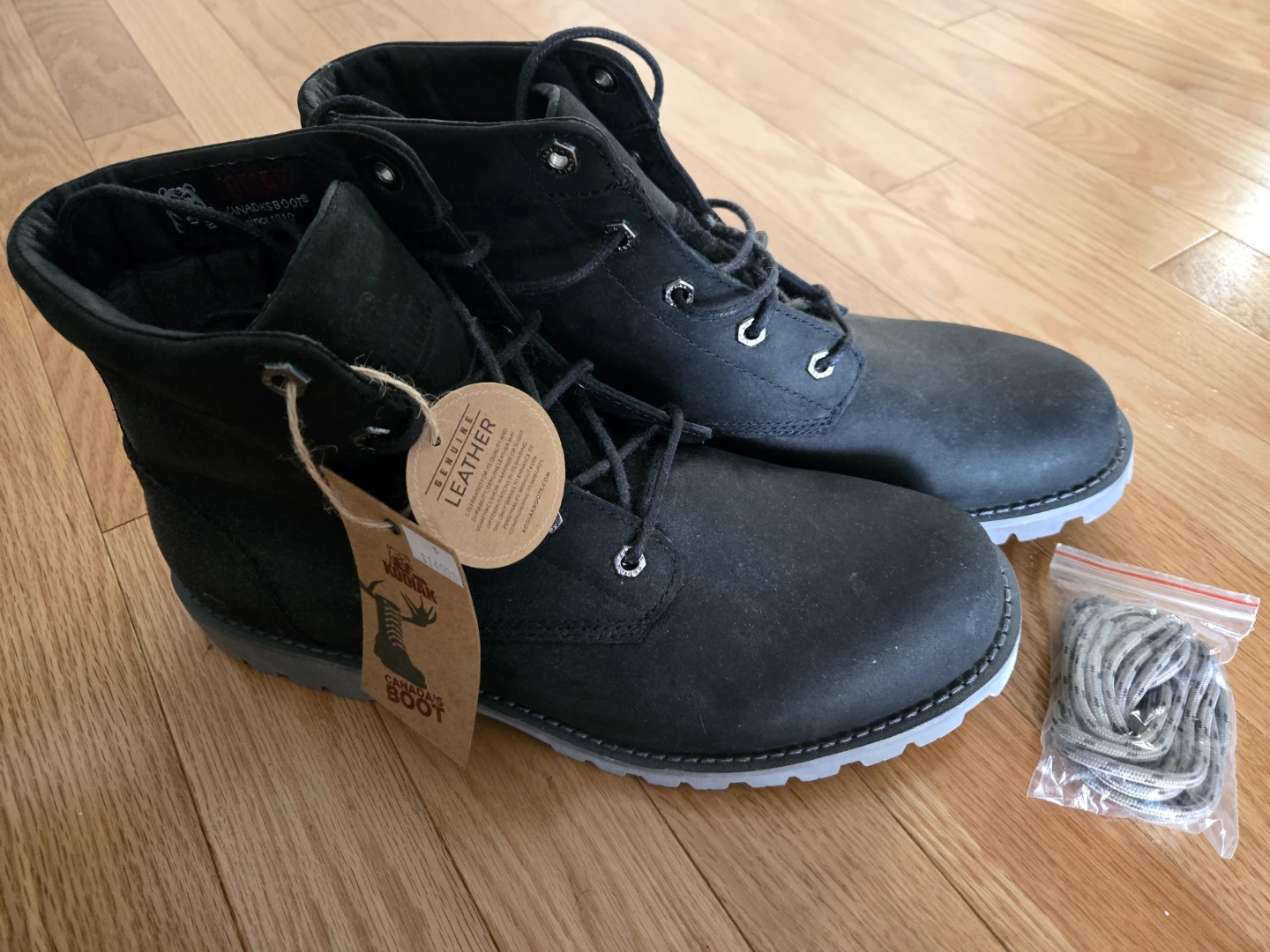Kodiak Black Genuine Leather Boots (Size US11)